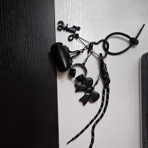 Really Cute Black Charm Bag Charm Set